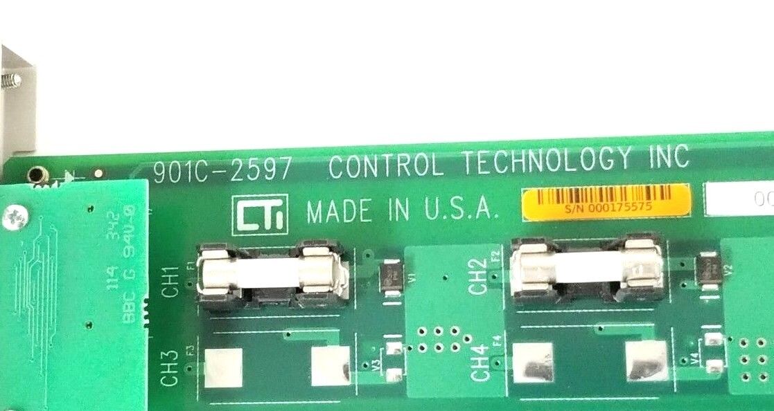 CONTROL TECHNOLOGY INC. 901C-2597 DC OUTPUT MODULE 2596-8 2596 2597 901A-16LED