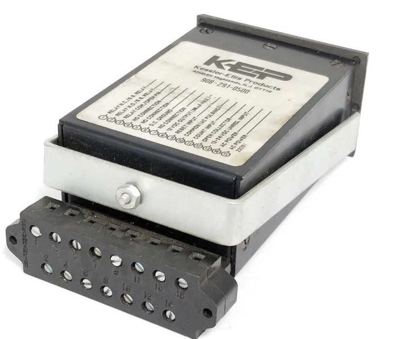 KESSLER-ELLIS OMNI6P2CTR15B2 ELECTRONIC COUNTER SEC1/10000 W/ HARDWARE/TERMINAL