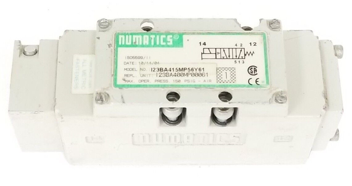 NUMATICS I23BA415MP56Y61 SOLENOID METRIC VALVE I23BA400MP000061
