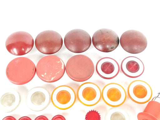 LOT OF 24 ASSORTED PUSHBUTTON HEADS / CAPS