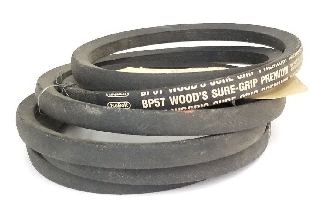 LOT OF 2 NEW BP57 TB WOOD'S BELTS SURE GRIP PREMIUM 9/16INCH WIDE 60INCH OC