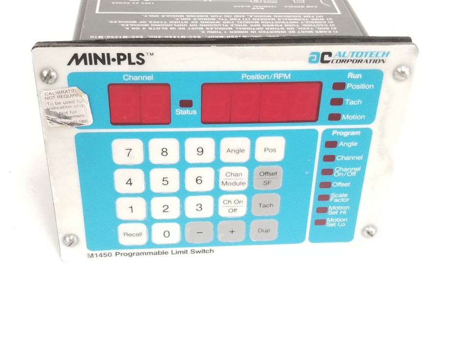 AUTOTECH CONTROLS SAC-M1450-400 SINGLE-TURN PLS SACM1450400 (FOR PARTS)