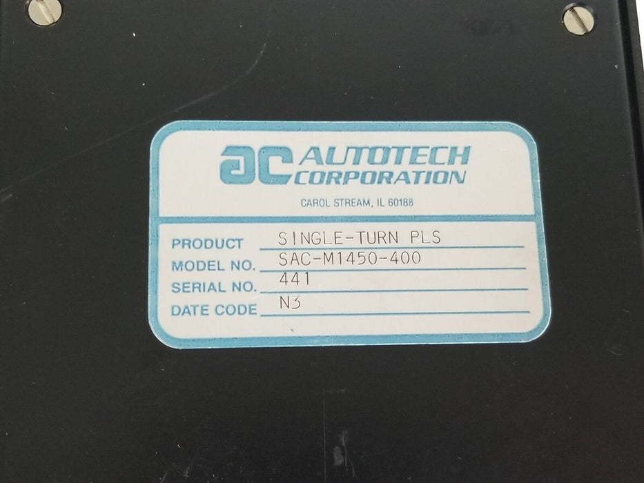 AUTOTECH CONTROLS SAC-M1450-400 SINGLE-TURN PLS SACM1450400 (FOR PARTS)