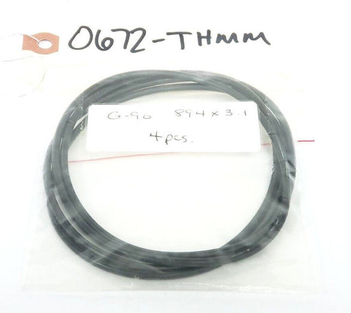 LOT OF 4 NEW GENERIC G-90 O-RINGS 0672-THMM, G90, 89.4 X 3.1