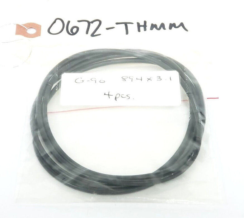 LOT OF 4 NEW GENERIC G-90 O-RINGS 0672-THMM, G90, 89.4 X 3.1