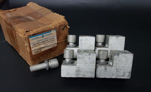 LOT OF 4 GENERAL ELECTRIC TCAL41 LUGS WITH MOUNTING SCREWS