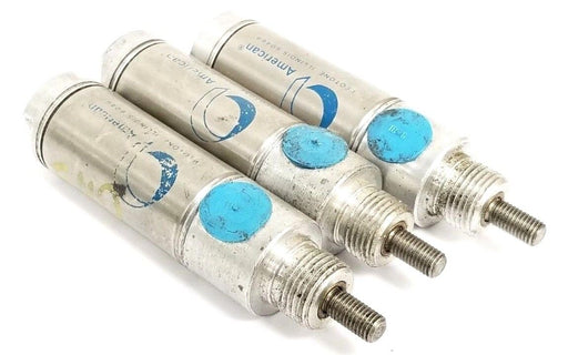LOT OF 3 NEW AMERICAN 875DNS-0.50-32 AIR CYLINDERS 7/8'' BORE 1/2'' STROKE