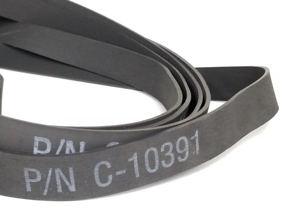 LOT OF 5 NEW GENERIC C-10391 BAND BELTS RUBBER BLACK C10391