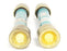 LOT OF 2 GENERAL ELECTRIC GF6B20 CLASS K5 FUSES 20AMPS, W/ BUSS 663 REDUCERS