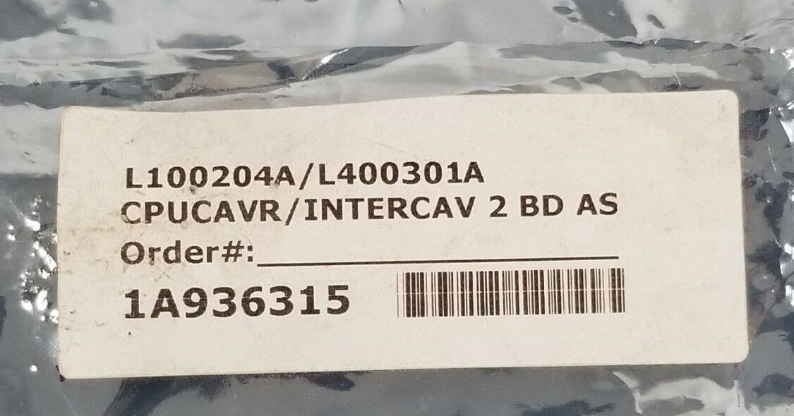 ICBT L100204A CPUCAVR BOARD W/ L400301A INTERCAV BOARD 211337 209496