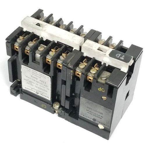 GENERAL ELECTRIC CR120A04202AA INDUSTRIAL RELAY 115V 60HZ W/ CR122A01100AA