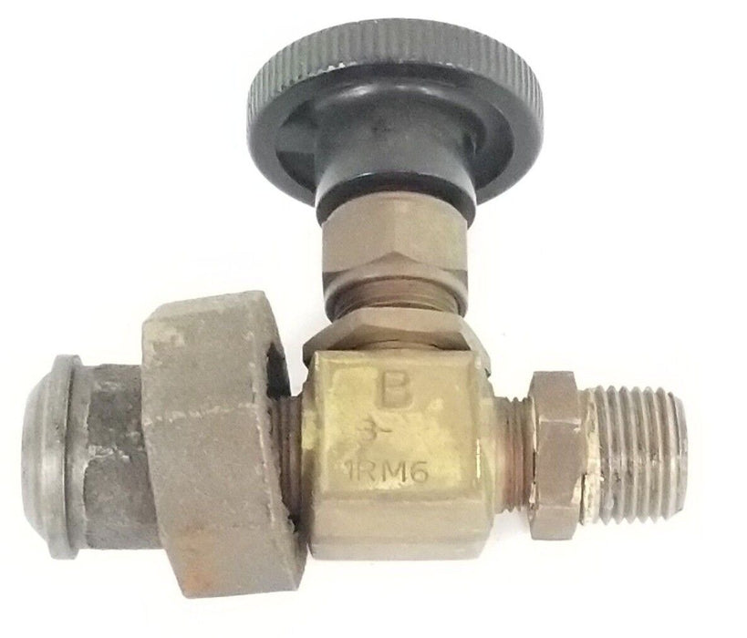 WHITNEY B-1RM6 BRASS INTEGRAL BONNET NEEDLE VALVE 3/8 IN. MNPT