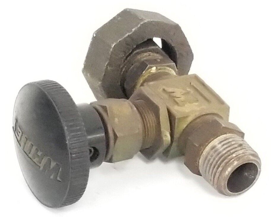 WHITNEY B-1RM6 BRASS INTEGRAL BONNET NEEDLE VALVE 3/8 IN. MNPT