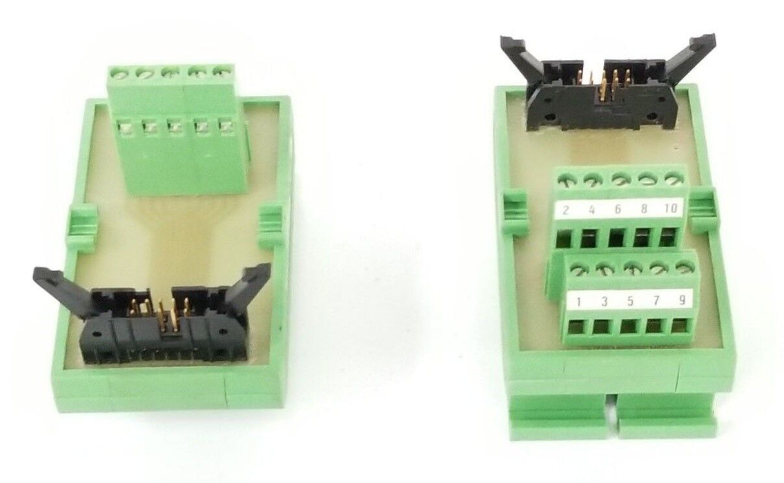 LOT OF 2 PHOENIX CONTACT TYPE: UMK MODULE HOUSINGS W/ 7001037 BOARDS