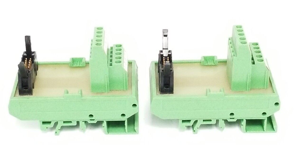 LOT OF 2 PHOENIX CONTACT TYPE: UMK MODULE HOUSINGS W/ 7001037 BOARDS