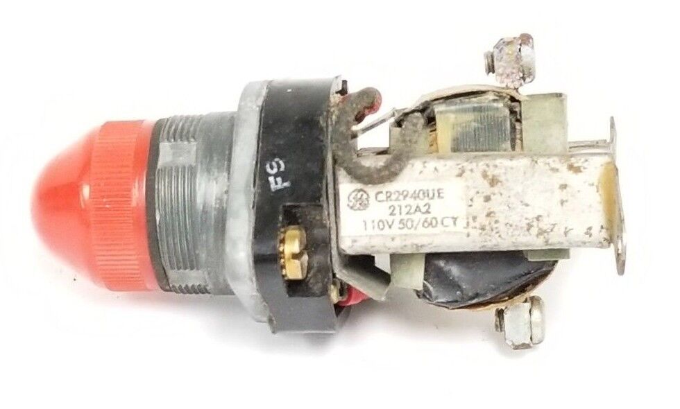 GENERAL ELECTRIC CR2940UE-212A2 INDICATOR LIGHT RED 110V 50/60CY CR2940UE212A2