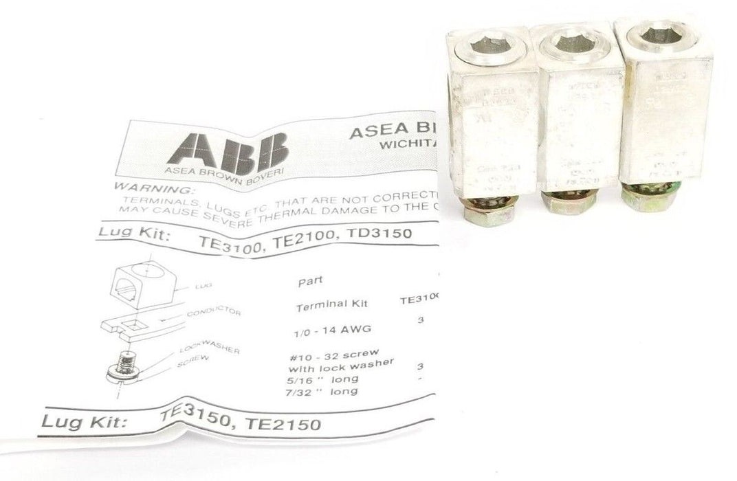 NEW ABB TJ3300 TRM KIT J 250-500MCM 3LGS CUAL, C123254