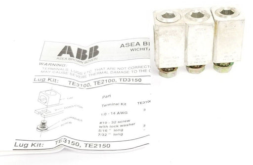NEW ABB TJ3300 TRM KIT J 250-500MCM 3LGS CUAL, C123254