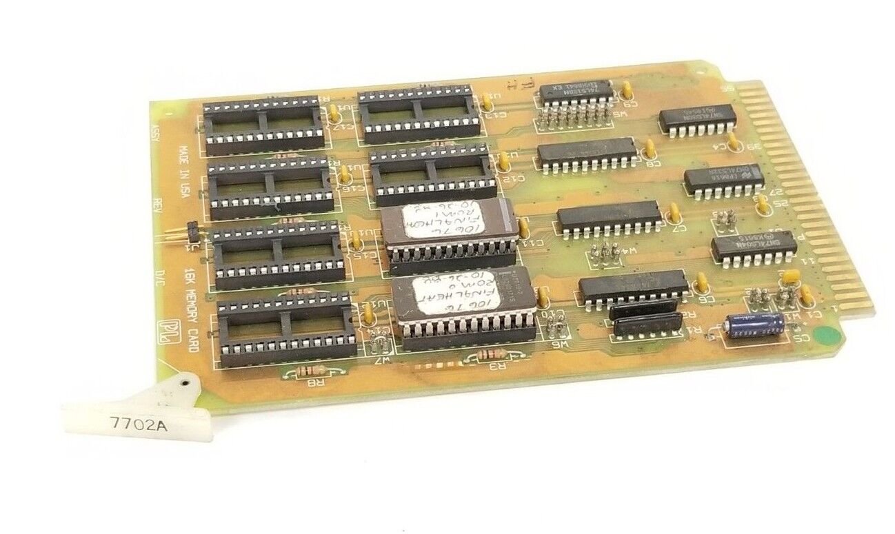 GD CALIFORNIA INC PROLOG 7702A MEMORY CARD 16K (W/ 2 INTEGRATED CIRCUITS)