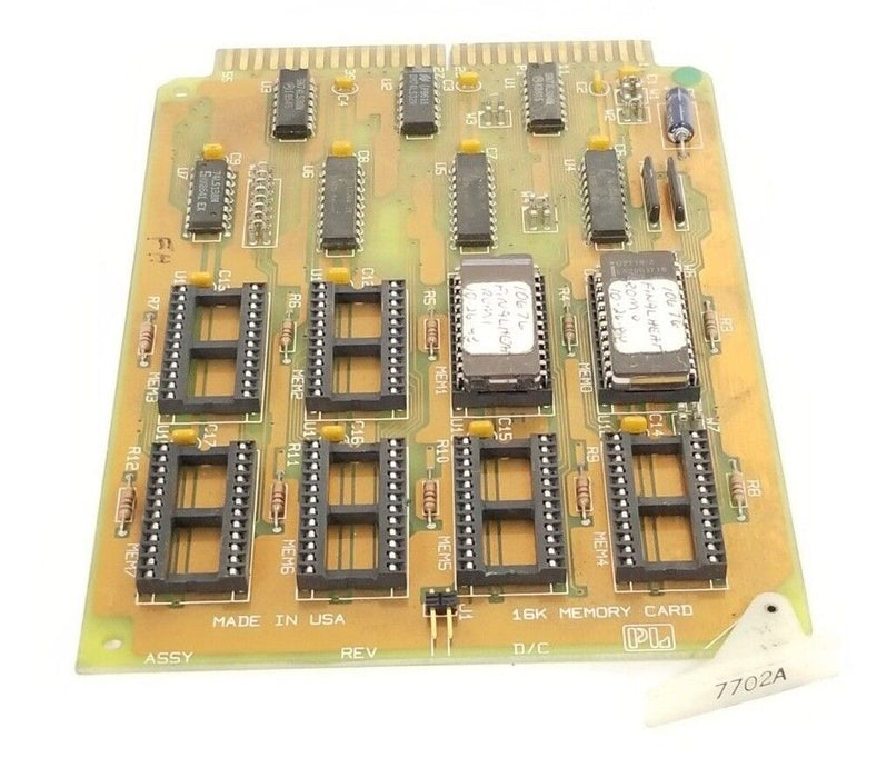 GD CALIFORNIA INC PROLOG 7702A MEMORY CARD 16K (W/ 2 INTEGRATED CIRCUITS)