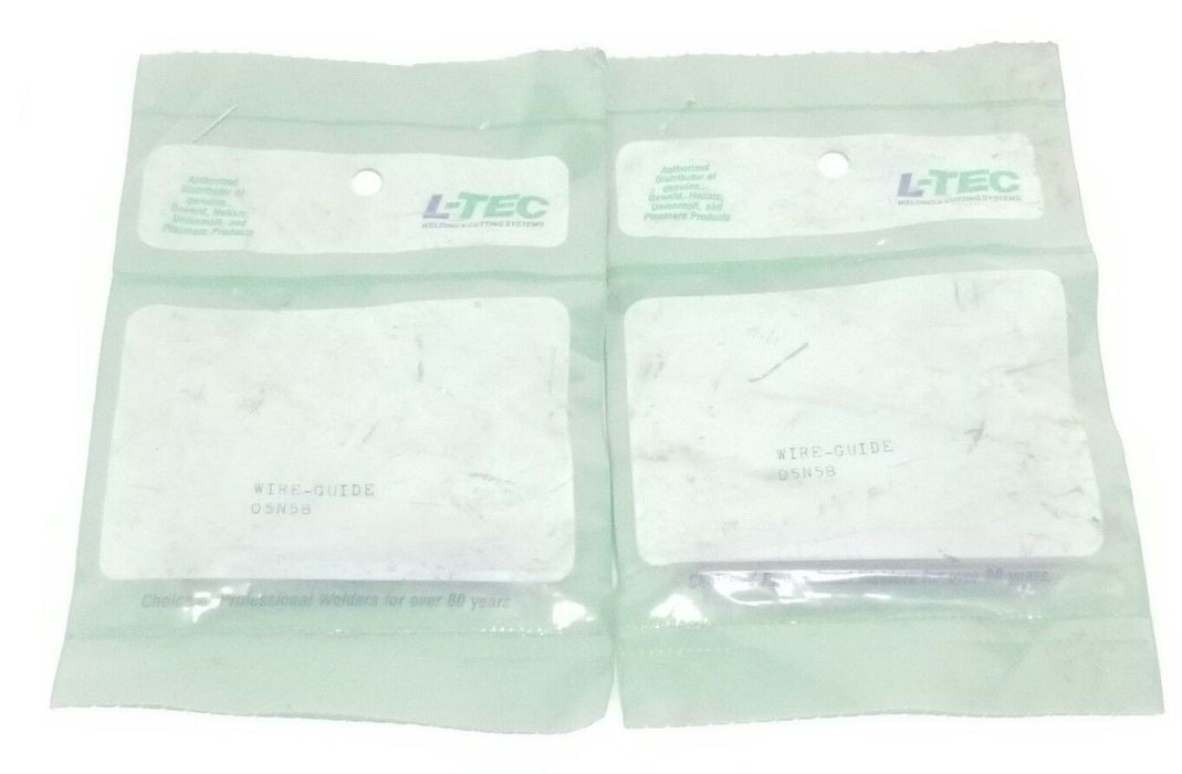 LOT OF 2 NEW L-TEC 05N58 WIRE GUIDES