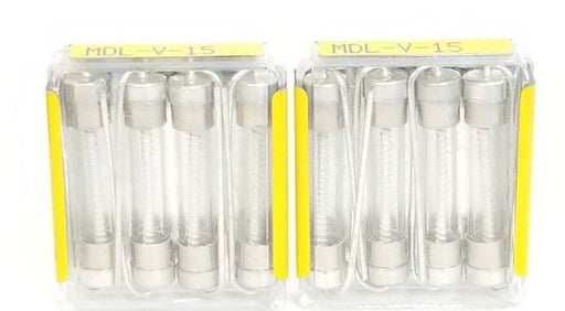 LOT OF 8 NEW COOPER BUSSMANN MDL-V-15 FUSES MDLV15