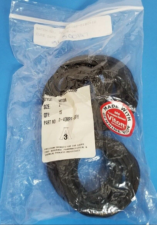 LOT OF 15 PURESERVE SYSTEMS A3 P/N: 0-40MPF-SFY FLANGED CLAMP GASKETS 2''