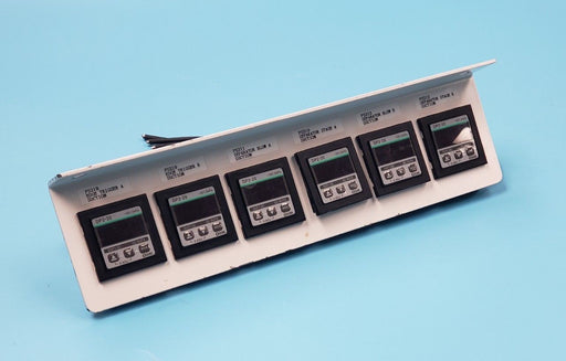 SUNX OPERATION PANEL W/ (6) DP2-20 DIGITAL PRESSURE SENSORS, 12-24VDC, DP220