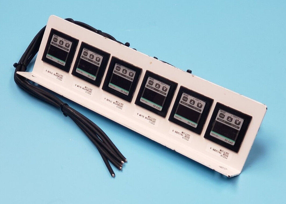 SUNX OPERATION PANEL W/ (6) DP2-20 DIGITAL PRESSURE SENSORS, 12-24VDC, DP220
