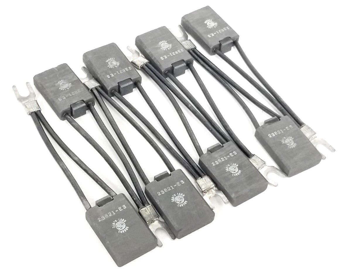 LOT OF 8 NEW SOUTHLAND CARBON 23821-E3 CARBON BRUSHES 100-250-23821