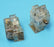 LOT OF 2 SQUARE D CONTACT BLOCKS 9001 KA-3 & 9001 KA-1 SER. H
