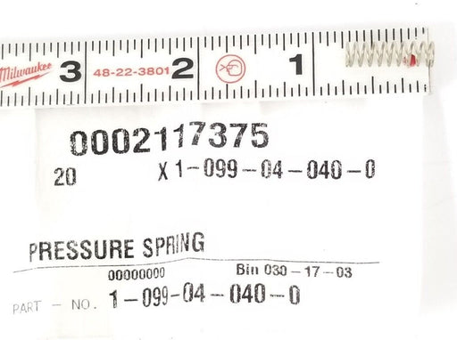 LOT OF 40 NEW KRONES 1-099-04-040-0 PRESSURE SPRINGS 1-099-04-040-0