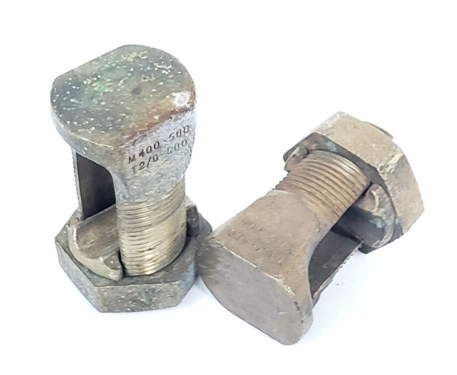 LOT OF 2 T&B THOMAS & BETTS 12T SPLIT BOLT CABLE CONNECTORS, M400-500, T2/0-500