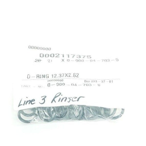 LOT OF 21 NEW KRONES 0-900-04-703-5 O-RINGS 12.37 X 2.62 MM 0900047035