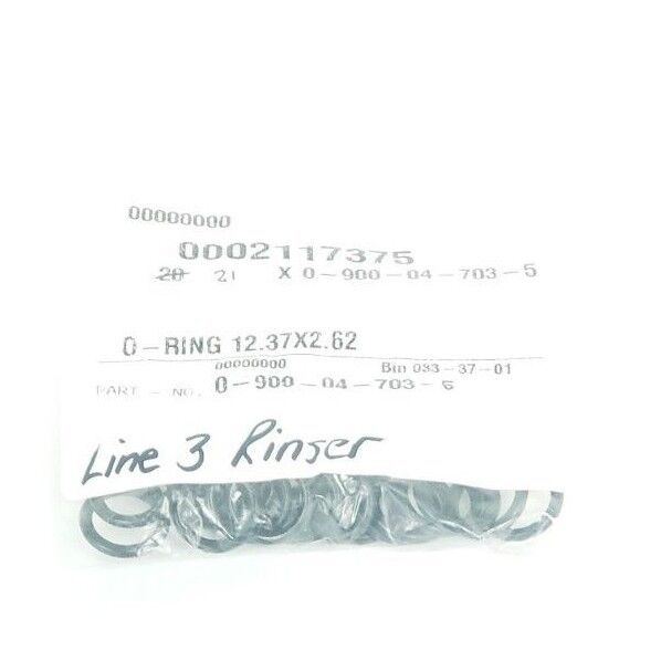 LOT OF 21 NEW KRONES 0-900-04-703-5 O-RINGS 12.37 X 2.62 MM 0900047035