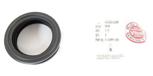 LOT OF 8 PURESERVE SYSTEMS A3 P/N: 0-40MPF-SFY FLANGED CLAMP GASKETS 2-1/2'' VIT