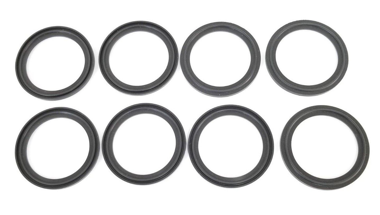 LOT OF 8 PURESERVE SYSTEMS A3 P/N: 0-40MPF-SFY FLANGED CLAMP GASKETS 2-1/2'' VIT