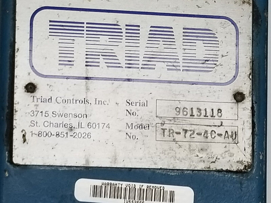 TRIAD CONTROLS INC. TR-72-AC-AU LIGHT CURTAIN SET 72" TR72ACAU REPAIRED