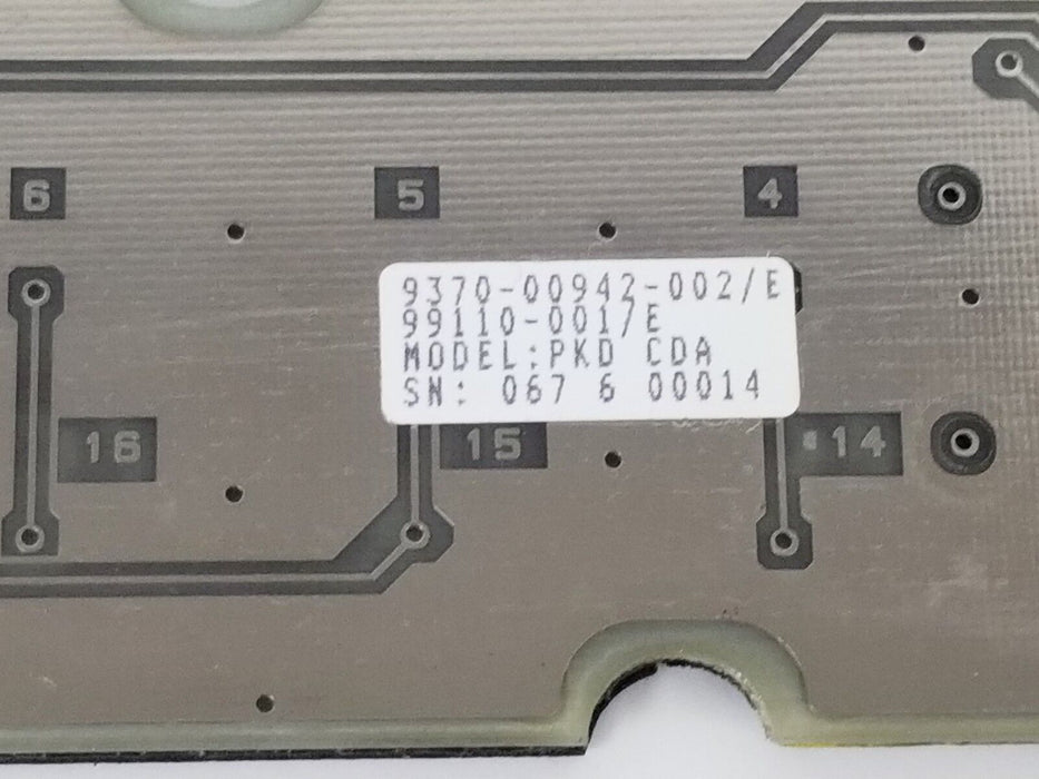 ESTERLINE / MEMTRON 99110-001/E KEYPAD BOARD 9370-00942-002/E PKD-CDA 99110-001