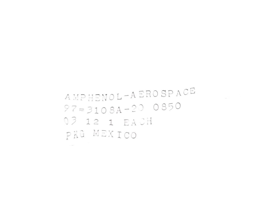 NEW AMPHENOL-SEROSPACE 97-3108A-20 CIRCULAR PLUG 973108A20