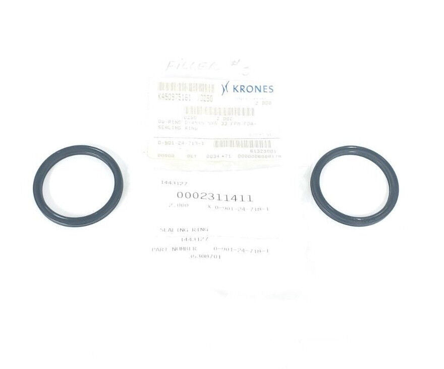 LOT OF 2 NEW KRONES 0-901-24-718-1 SEALING RINGS 0901247181