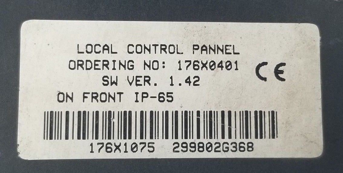 DANFOSS 176X0401 LOCAL CONTROL PANEL (HOUSING) IP-65