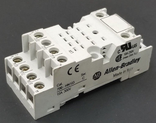 ALLEN BRADLEY 700-HN103 RELAY BASE SER. C, 10A, 300V, 700HN103