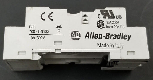 ALLEN BRADLEY 700-HN103 RELAY BASE SER. C, 10A, 300V, 700HN103