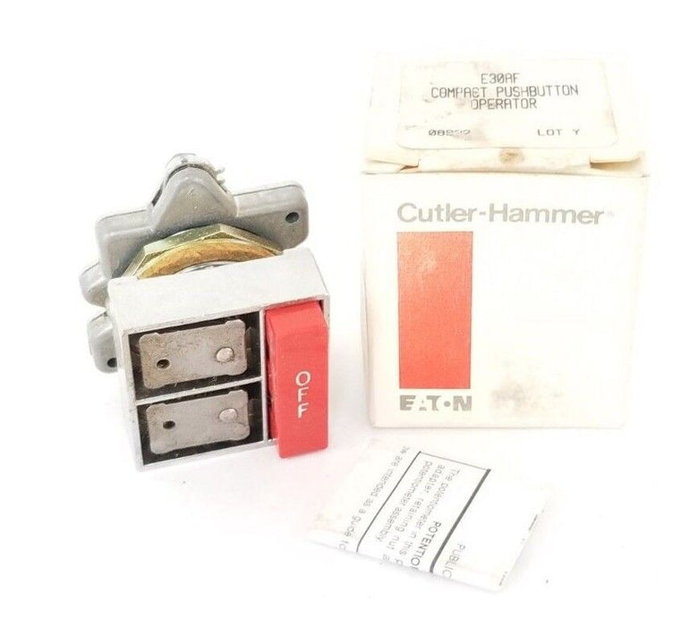 NIB EATON CUTLER-HAMMER E30AF COMPACT PUSHBUTTON OPERATOR