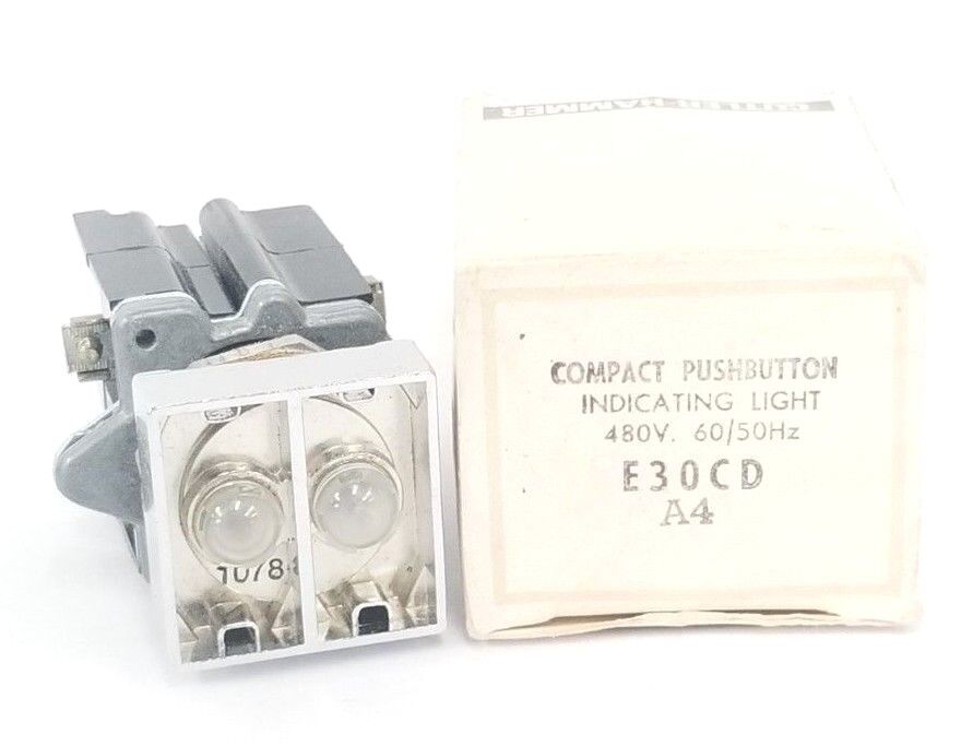 NIB EATON CUTLER-HAMMER E30CD COMPACT PUSHBUTTON INDICATING LIGHT 480V SER. A4