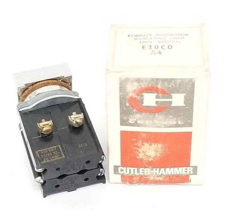 NIB EATON CUTLER-HAMMER E30CD COMPACT PUSHBUTTON INDICATING LIGHT 480V SER. A4