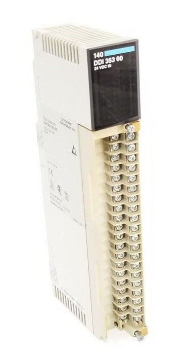 SCHNEIDER 140-DDI-353-00 24V DC INPUT MODULE PV: 00, RL: 76, 140DDI35300