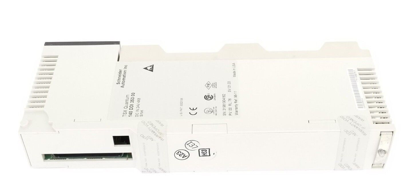 SCHNEIDER 140-DDI-353-00 24V DC INPUT MODULE PV: 00, RL: 76, 140DDI35300