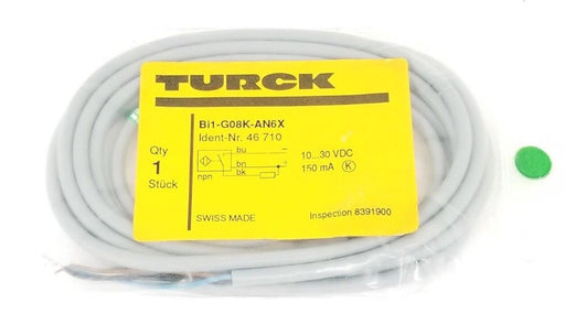 NEW TURCK BI1-G08K-AN6X PROXIMITY SENSOR IDENT-NR. 46710, 10...30VDC